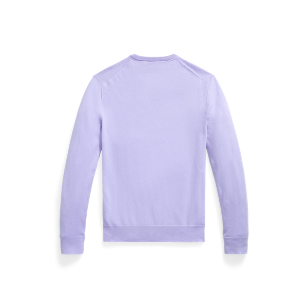 Sky Lavender Slim Fit Cotton Crewneck Jumper Polo Ralph Lauren 2