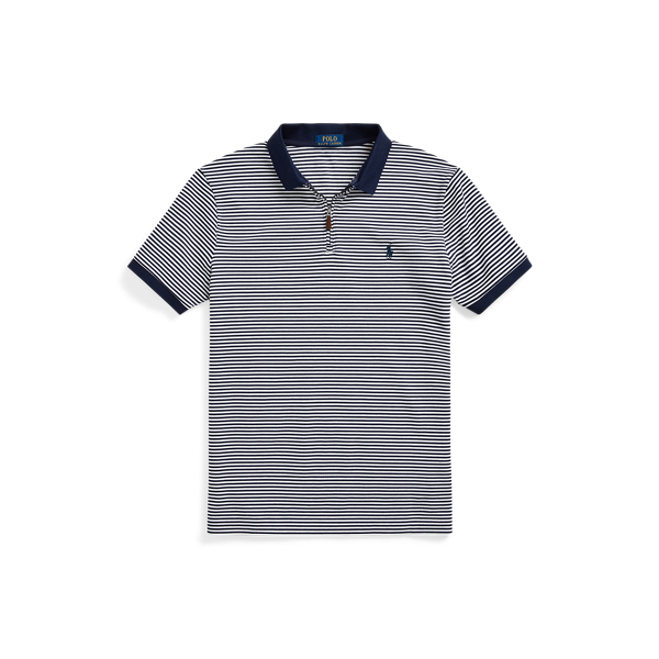 Custom slim fit Polo-shirt met rits