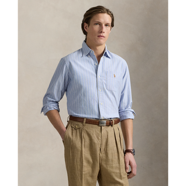 Slim Fit Striped Oxford Shirt