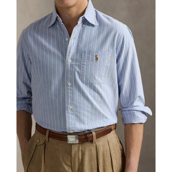 Slim Fit Striped Oxford Shirt