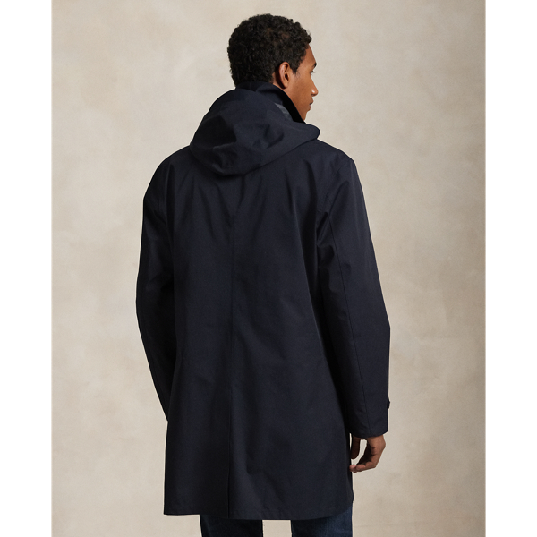 Water-Repellent Hooded Walking Coat