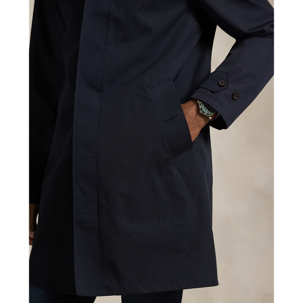 Water-Repellent Hooded Walking Coat