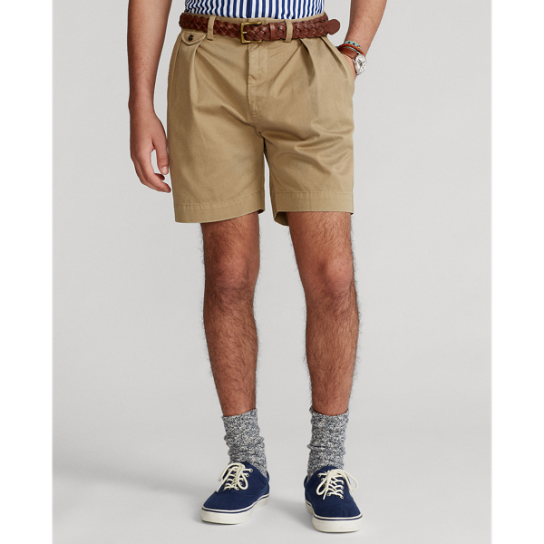 19 cm Relaxed Fit Pleated Chino Short