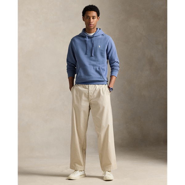 Kapuzenpullover aus Loopback-Fleece Polo Ralph Lauren in Capri-Blau 4