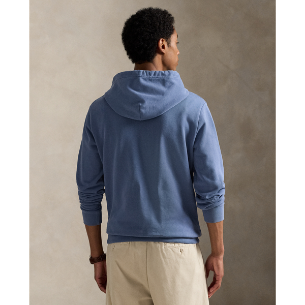 Kapuzenpullover aus Loopback-Fleece Polo Ralph Lauren in Capri-Blau 5