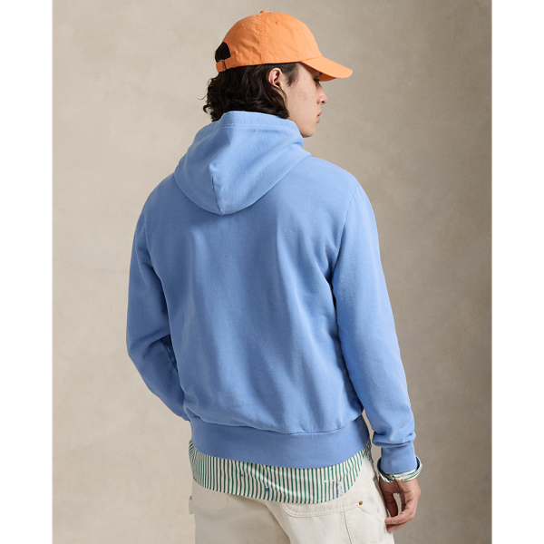 Bristol Blue Loopback Fleece Hoodie Polo Ralph Lauren for fall 5