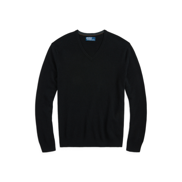 Ralph lauren black v neck best sale