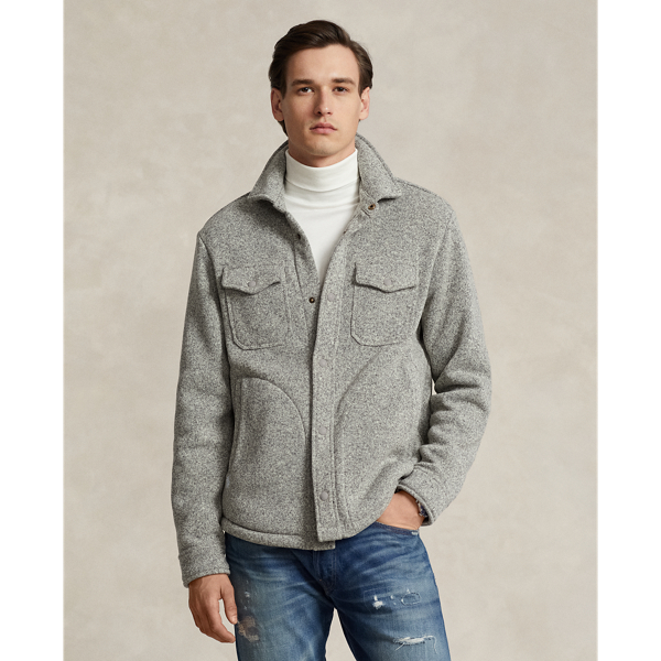 Brushed Fleece Shirt Jacket