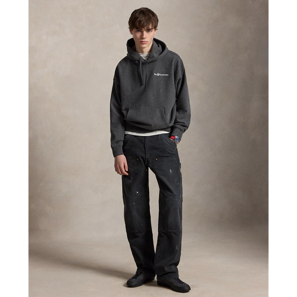 Relaxed Fit Logo Fleece Hoodie
