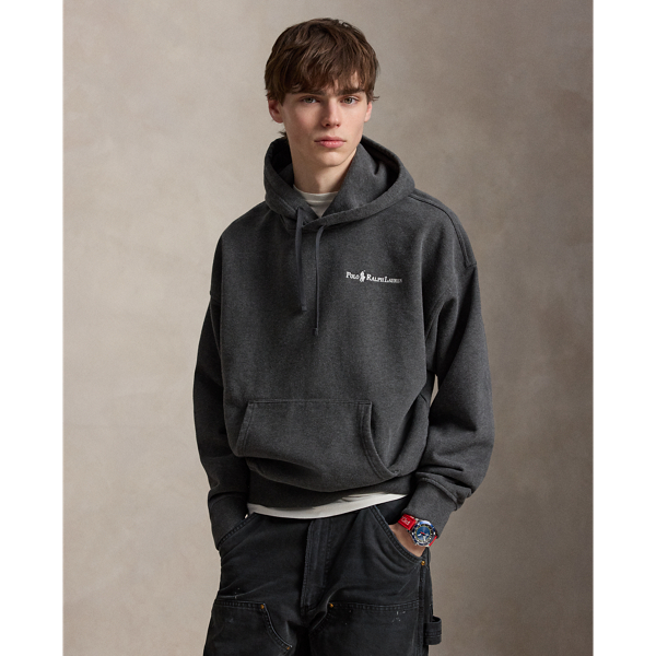 Relaxed Fit Logo Fleece Hoodie