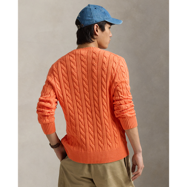 Baumwollpullover mit Zopfmuster Polo Ralph Lauren in Fr&uuml;hlings-Melone 5