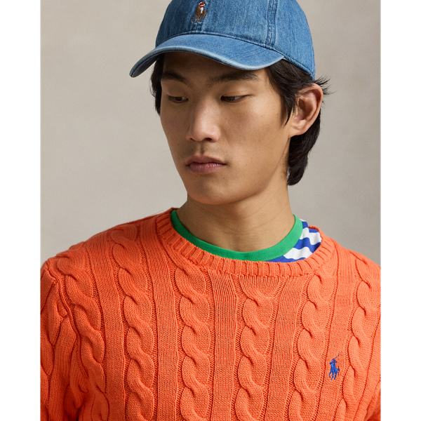 Baumwollpullover mit Zopfmuster Polo Ralph Lauren in Fr&uuml;hlings-Melone 6