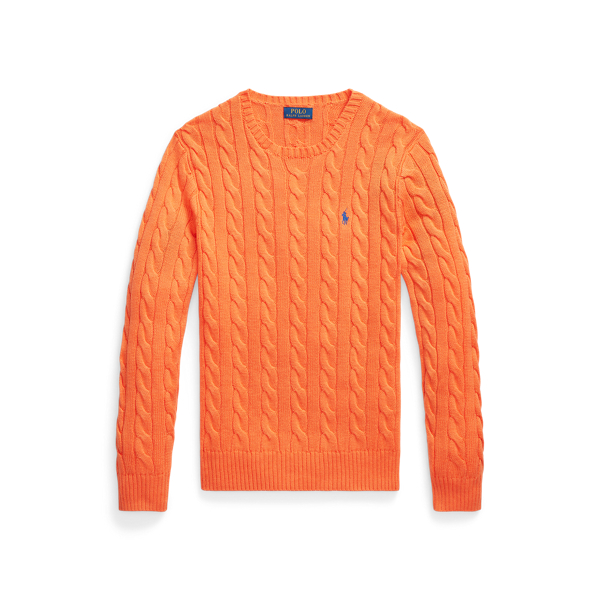 Baumwollpullover mit Zopfmuster Polo Ralph Lauren in Fr&uuml;hlings-Melone 2