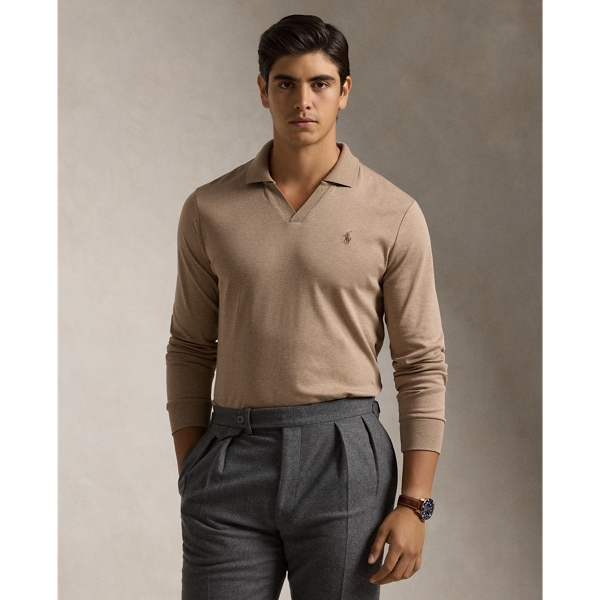 Polo marron hombre on sale