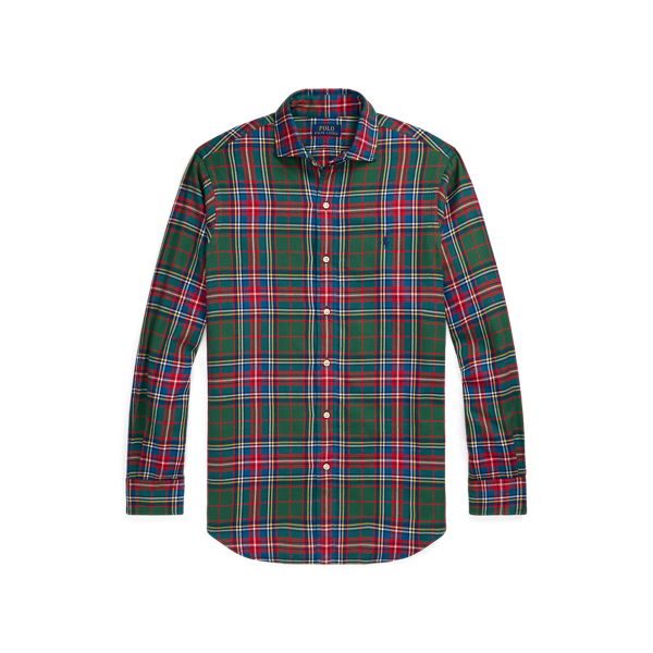 Camisa de sarja axadrezada Custom Fit