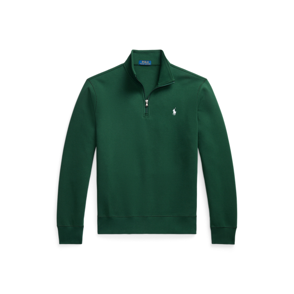 Double Knit Quarter Zip Pullover for Men Ralph Lauren UK