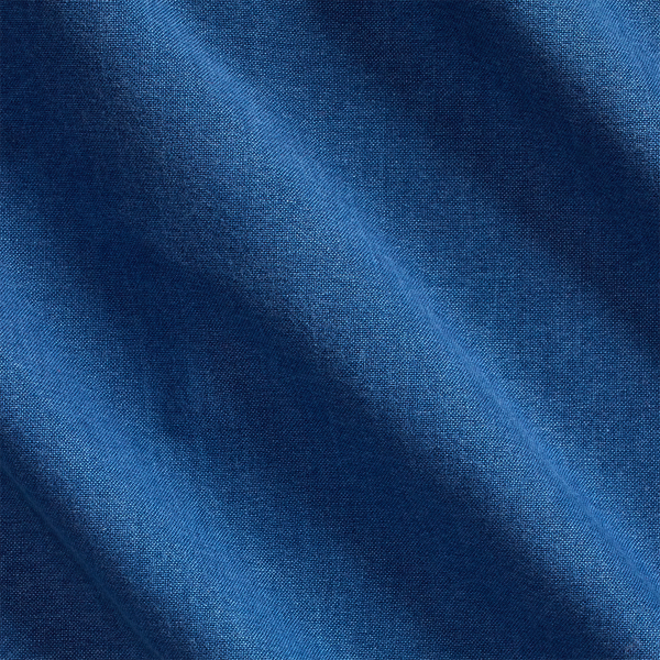 Classic Fit Indigo Oxford Popover Shirt