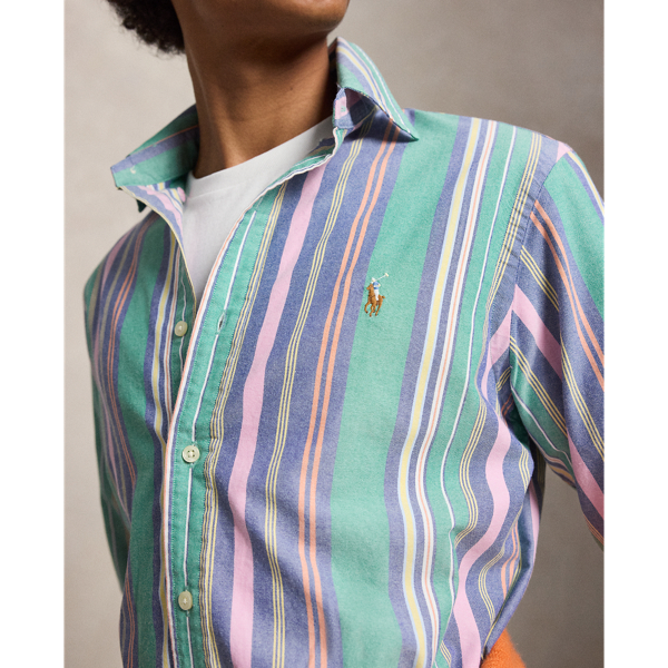 Classic Fit Striped Oxford Shirt