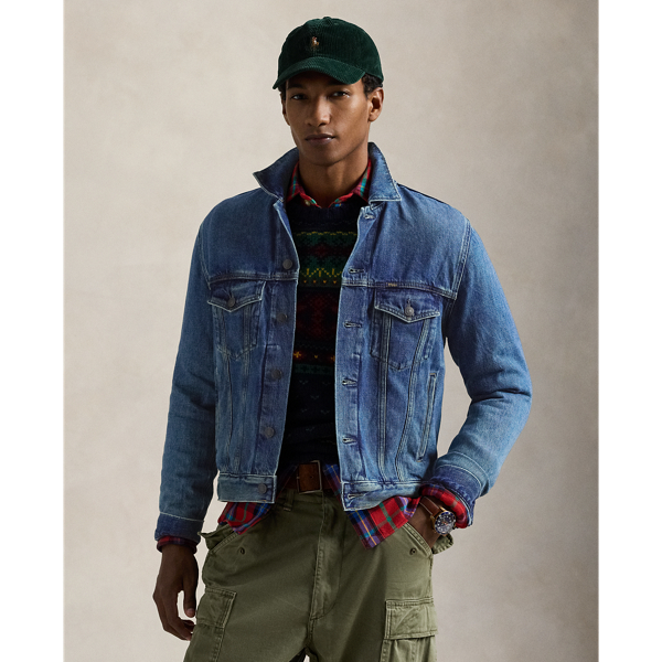 Flag Denim Trucker Jacket