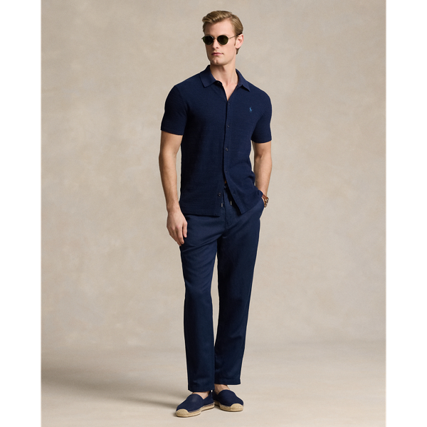 Ralph lauren navy trousers hotsell