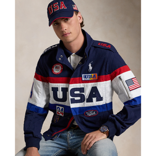 Refined Navy Multi Team USA Flagbearer Jacket Polo Ralph Lauren 1