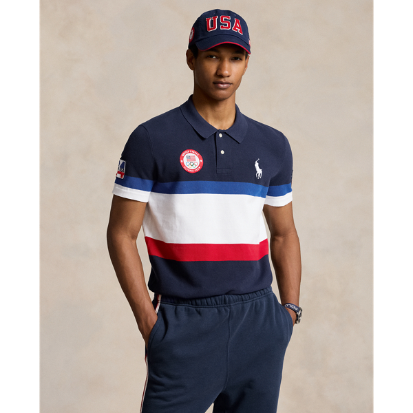 Refined Navy Multi Team USA Flagbearer Polo Shirt Polo Ralph Lauren 1