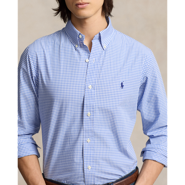 Custom Fit Stretch Poplin Shirt