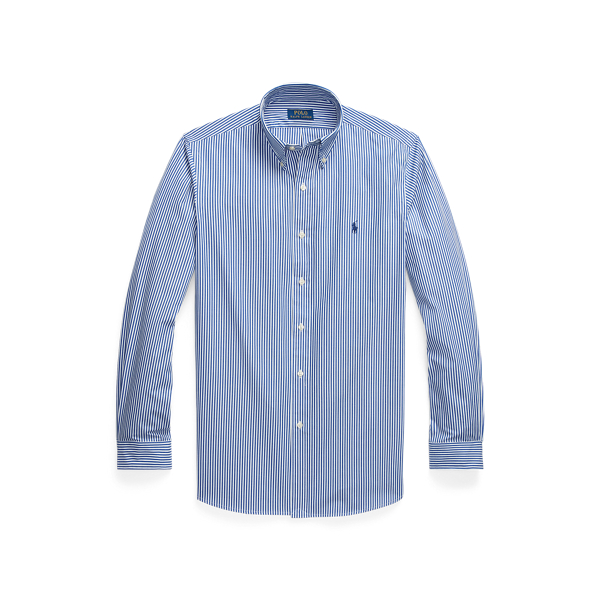 Chemise ajust&eacute;e en popeline stretch Polo Ralph Lauren en Blue/White Bengal Stripe 2