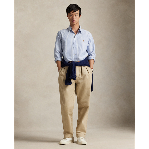 Custom Fit Striped Oxford Shirt