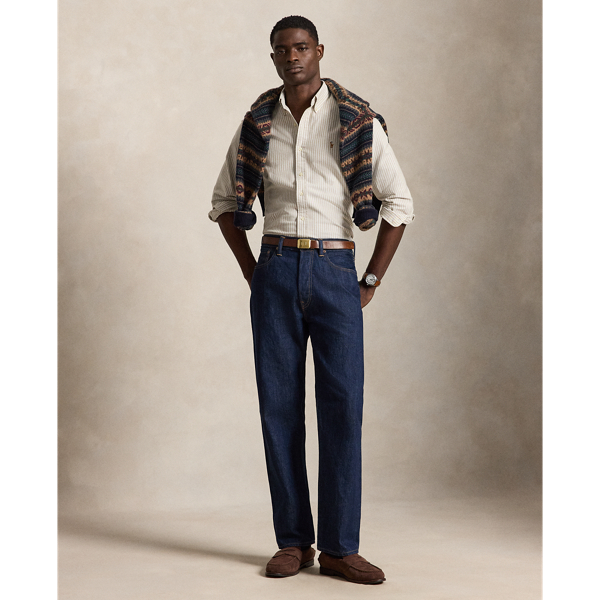 Custom Fit Striped Oxford Shirt