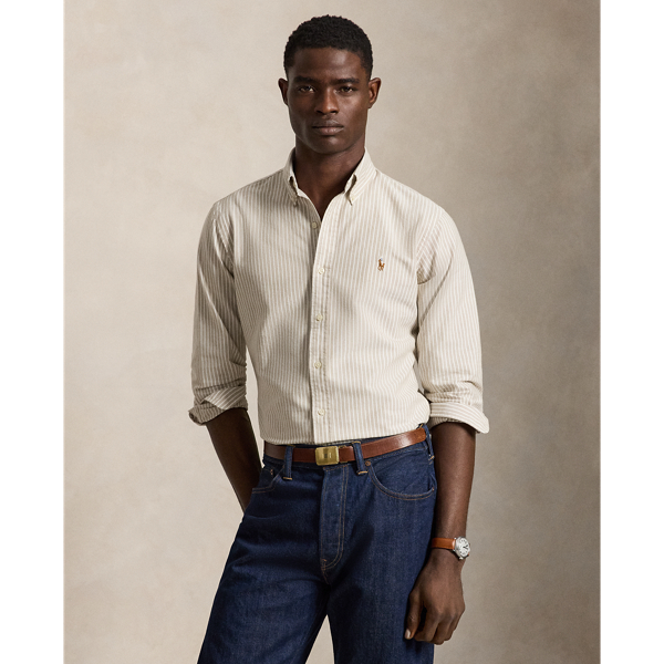 Custom Fit Striped Oxford Shirt