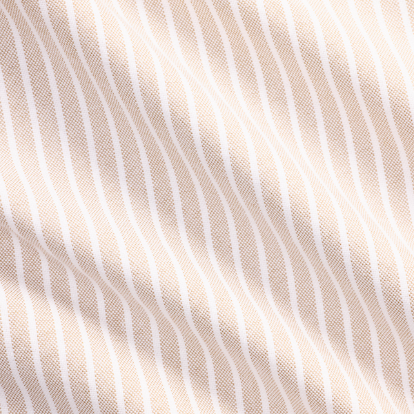 Khaki White Custom Fit Striped Oxford Shirt Polo Ralph Lauren 2