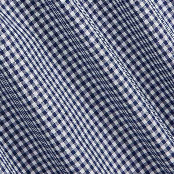 Navy/White Classic Fit Gingham Stretch Poplin Shirt Polo Ralph Lauren 8