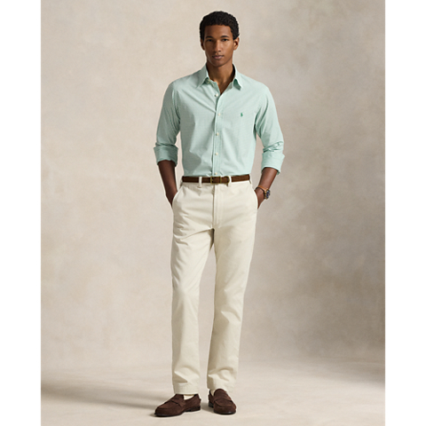 Ralph Lauren Classic Fit Gingham Stretch Poplin Shirt