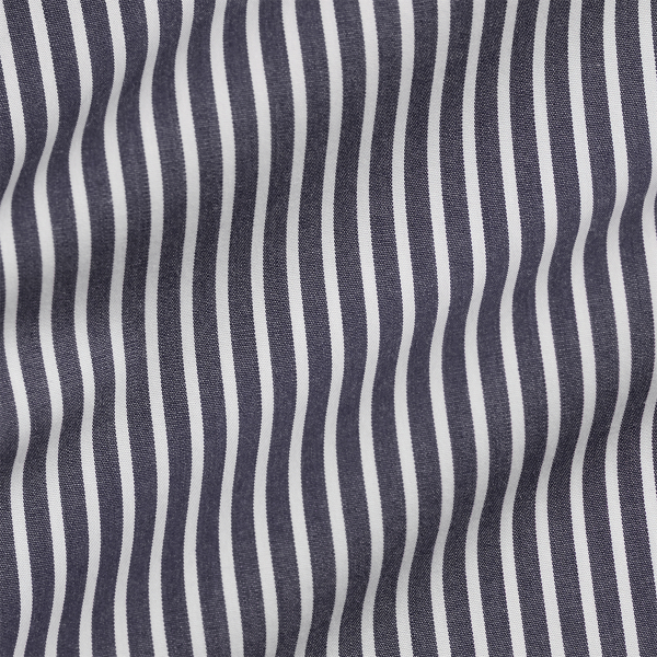 Gestreiftes Slim-Fit Hemd aus Popeline