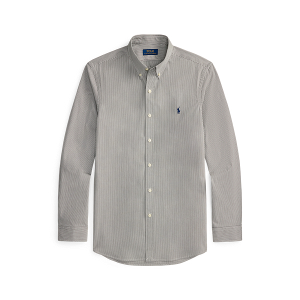 Gestreiftes Slim-Fit Hemd aus Popeline