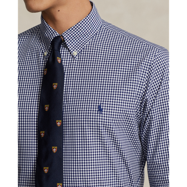 Slim Fit Gingham Stretch Poplin Shirt for Men Ralph Lauren BE