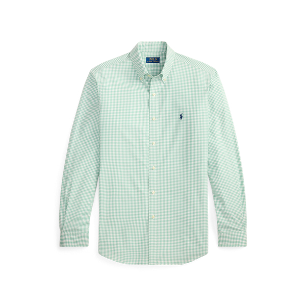 Essex Green White Slim Fit Gingham Stretch Poplin Shirt Polo Ralph Lauren 2