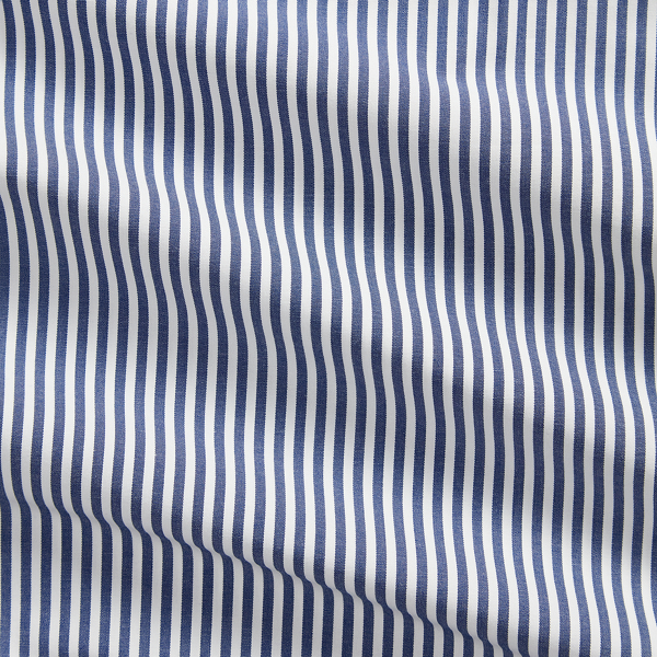 Custom Fit Striped Stretch Poplin Shirt