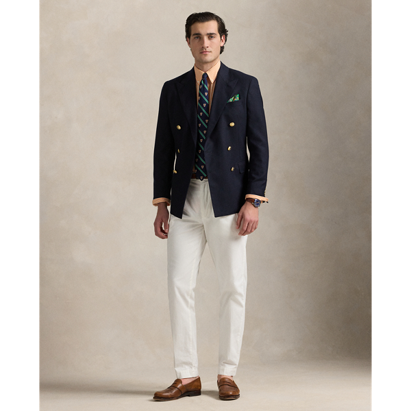 Custom Fit Striped Stretch Poplin Shirt for Men | Ralph