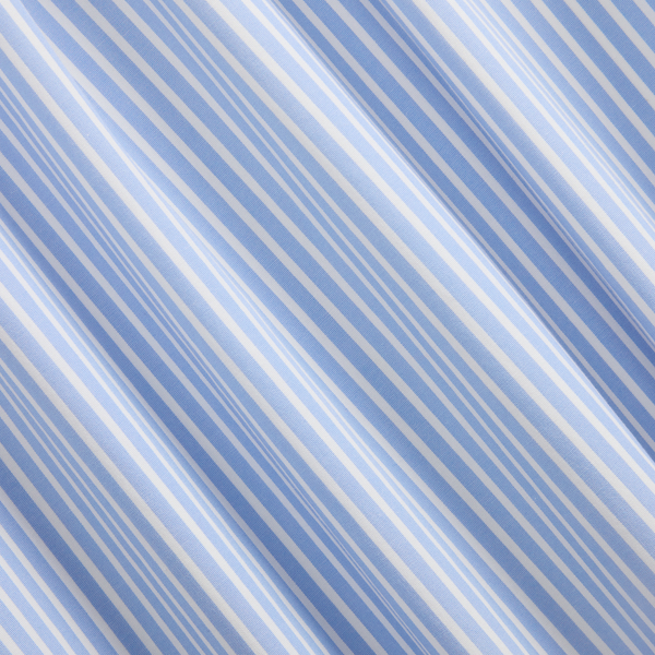 Custom Fit Striped Stretch Poplin Shirt