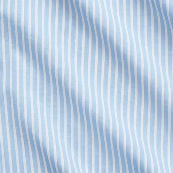 Custom Fit Striped Stretch Poplin Shirt