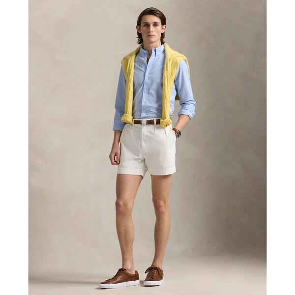Custom Fit Gingham Stretch Poplin Shirt