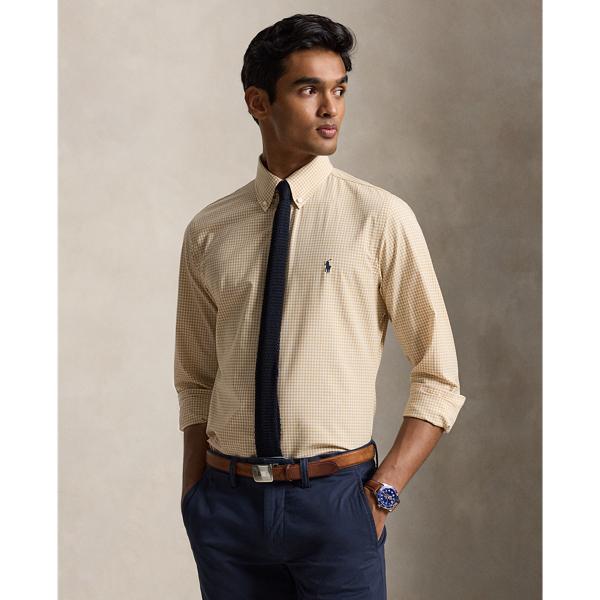Chemise vichy en popeline Custom Fit