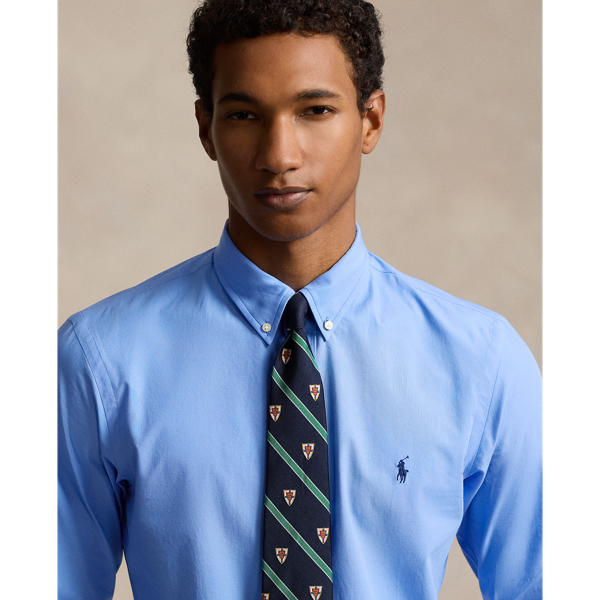 Harbor Island Blue Slim Fit Stretch Poplin Shirt Polo Ralph Lauren 5
