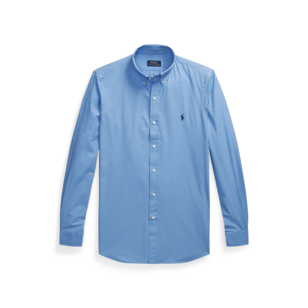 Harbor Island Blue Slim Fit Stretch Poplin Shirt Polo Ralph Lauren 2