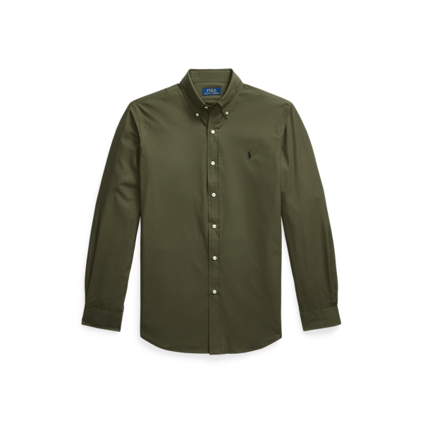 Custom Fit Stretch Poplin Shirt 