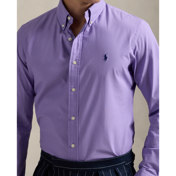 Custom Fit Stretch Poplin Shirt 