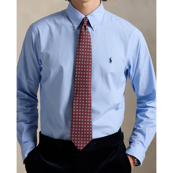 Custom Fit Stretch Poplin Shirt 