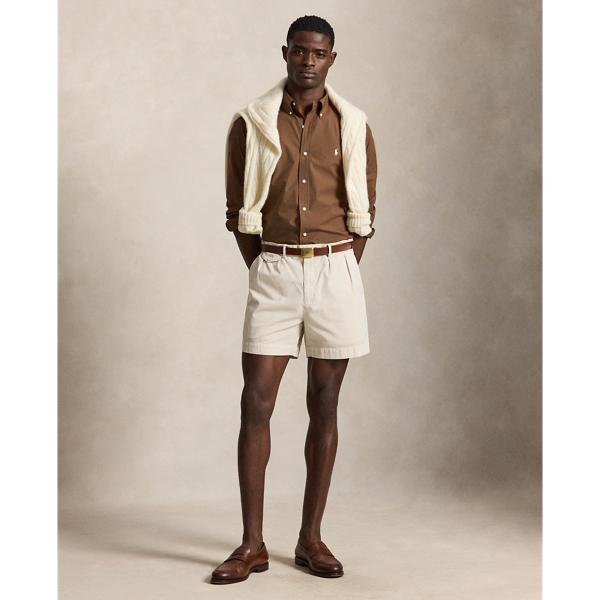 Chocolate Brown Custom Fit Stretch Poplin Shirt Polo Ralph Lauren 4